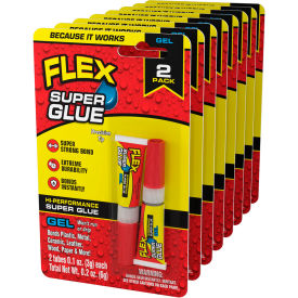 Flex Seal® Flex Super Glue™ 3g Gel Tube Clear 2/Pack 8 Packs/Case SGGEL2X3 - Pkg Qty 8