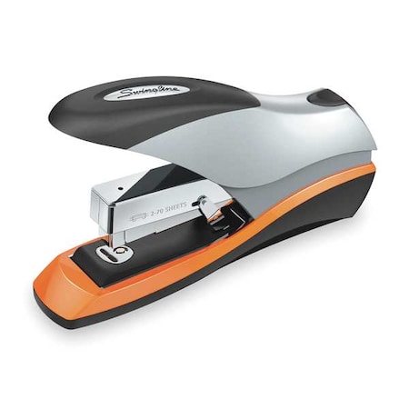 Flat Clinch Stapler, 70 Sheet, Blk/Silver MPN:S7087875