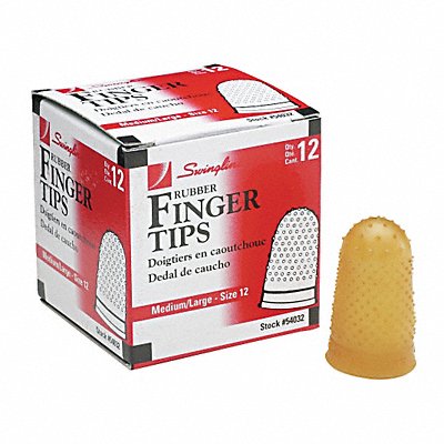 Rubber Finger Tips Size 12 M/L PK12 MPN:SWI54032