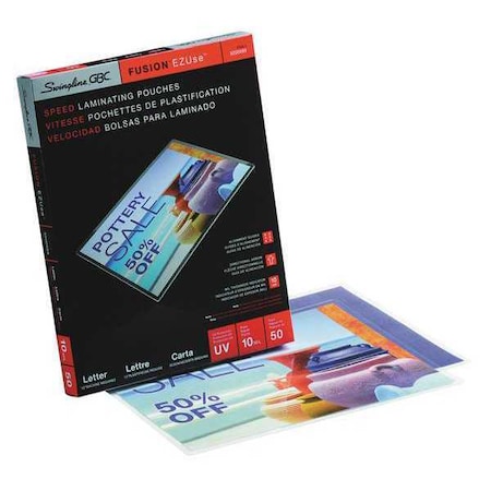 Laminating Pouches, 11.5x9, PK50 MPN:3200599