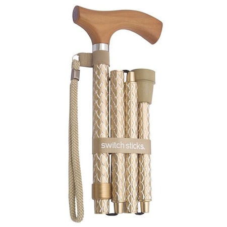 Walking Stick, Single, 12 in. H, Pearl Gold MPN:502-2000-5202