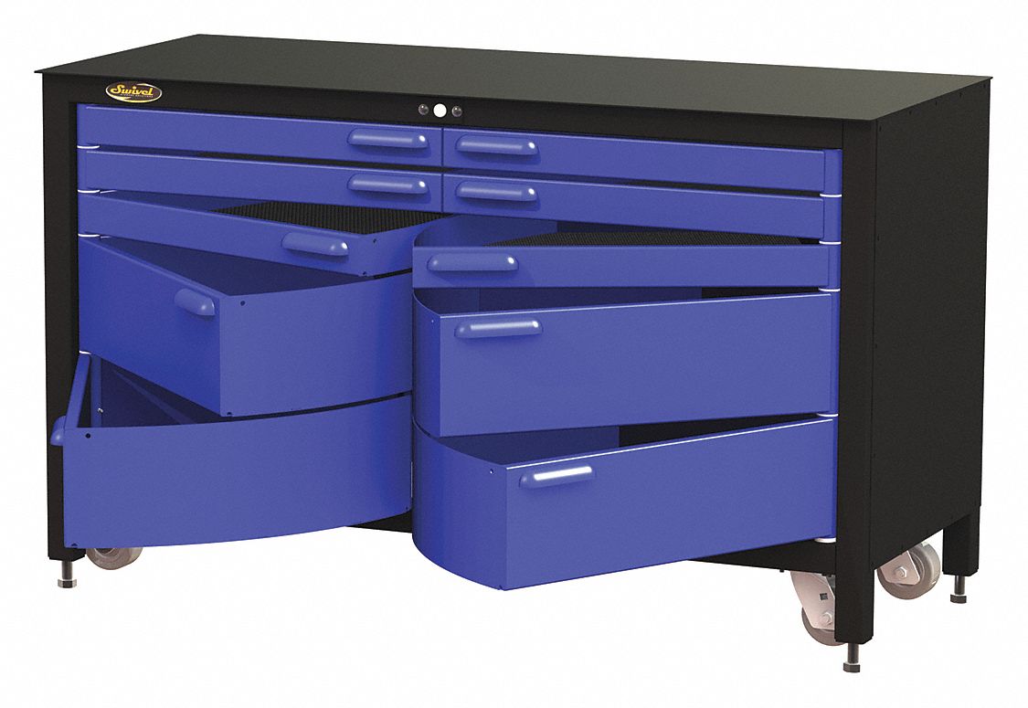 Rolling Tool Cabinet Blk Ind Prem Duty MPN:MAX603510