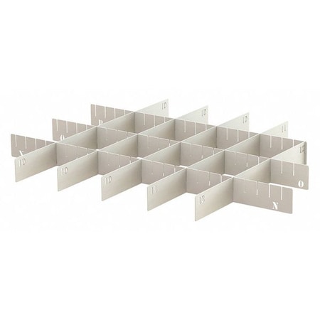 Drawer Divider with Steel, 2 in H x 23 3/4 in W MPN:PRDDG8000