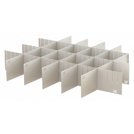 Drawer Divider with Steel, 5 in H x 23 3/4 in W MPN:PRDDG8010