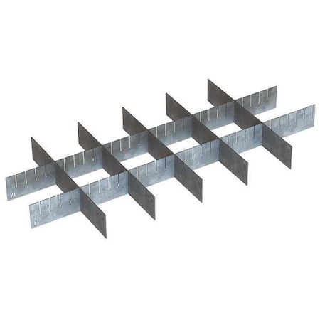 Divider, 26 in. Lx 1/16 in.W, Steel, Silver MPN:PRDDS1800