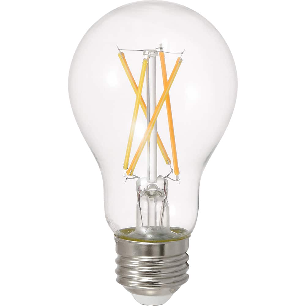 LED Lamp: Commercial & Industrial Style, 8 Watts, A19, Medium Screw Base MPN:49827