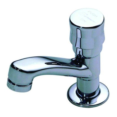 Metering Single Hole Mount, 1 Hole Low Arc Bathroom Faucet, Chrome MPN:S-71