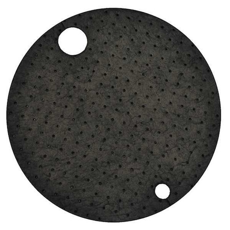 Sorbent Pad, 11 gal, 22 in Dia., Universal, Black, 25 PK MPN:G-76