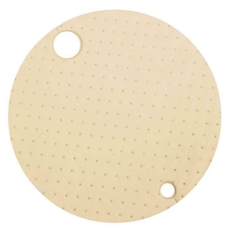Sorbent Pad, 11 gal, 22 in Dia., Oil, Tan, Polypropylene MPN:M-76
