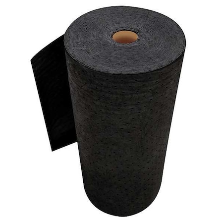 Sorbent Roll, 53 gal, 32 in x 150 ft, Universal, Black, Polypropylene MPN:USR-90
