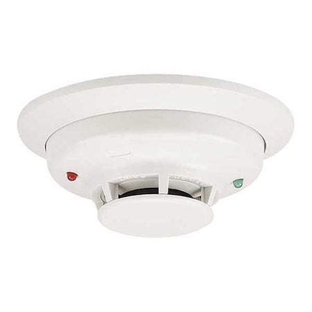 Smoke Alarm, 12/24V, Hardwired, Photoelectric, 4-Wire, Includes Mounting Base MPN:4W-B