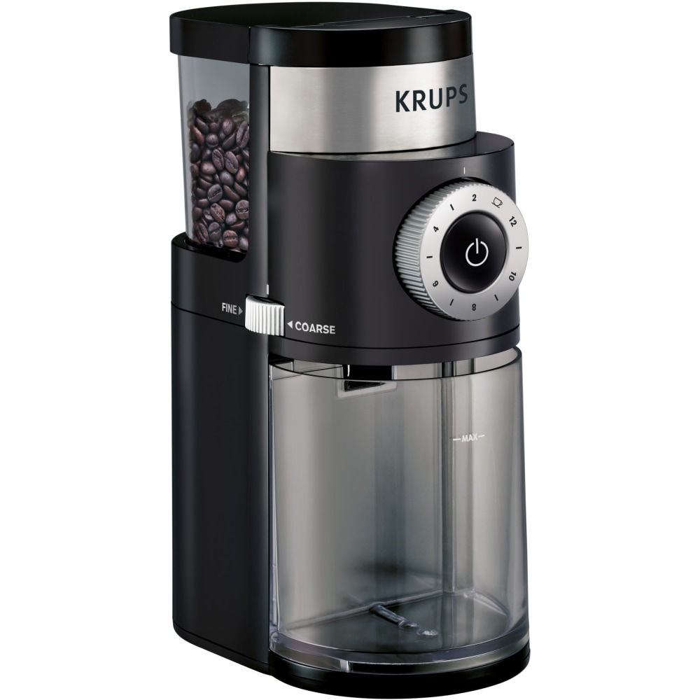 Krups Precise 12-Cup Coffee Grinder, Black MPN:GX550850