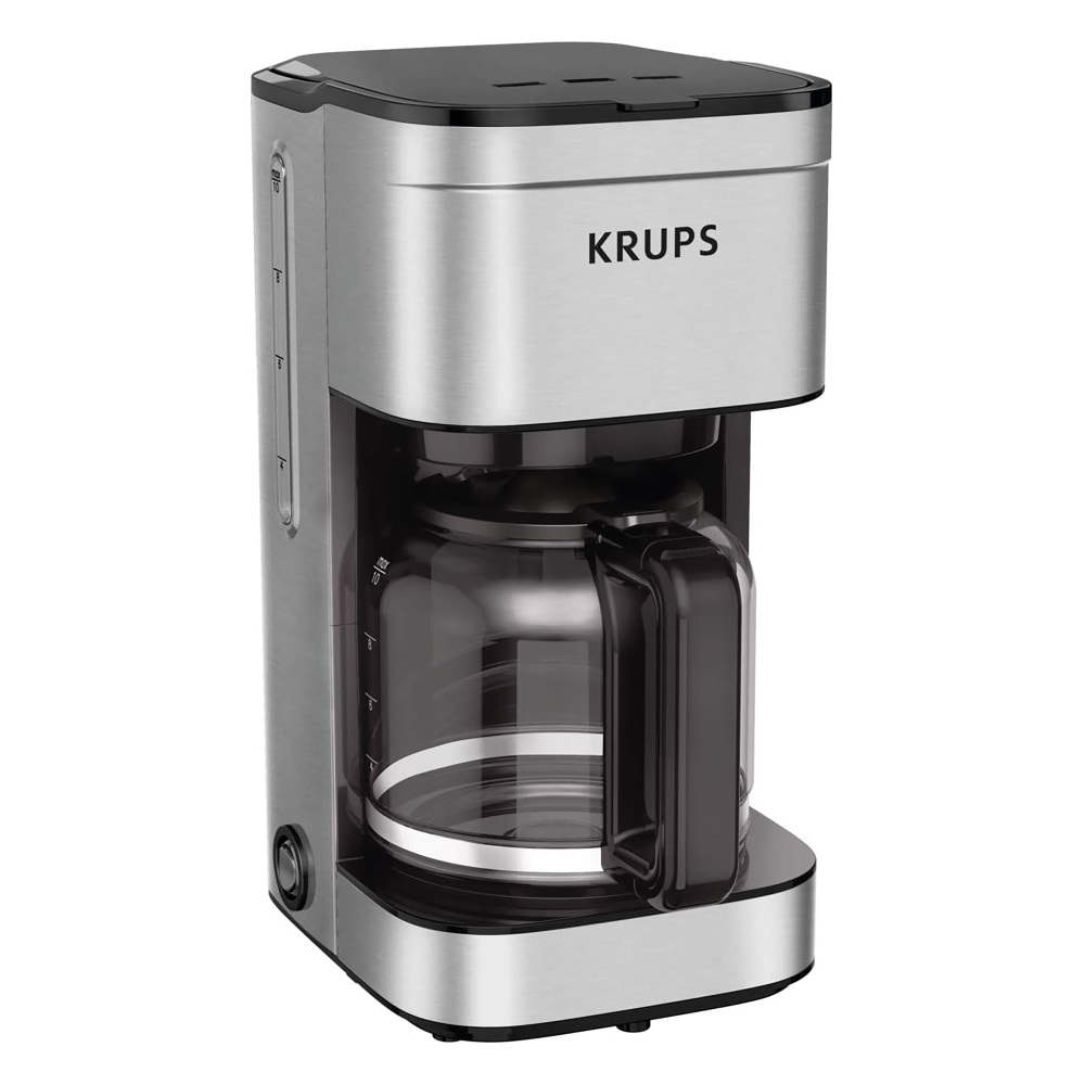 KRUPS Simply Brew 10-Cup Programmable Coffee Maker, Silver MPN:KM203D50