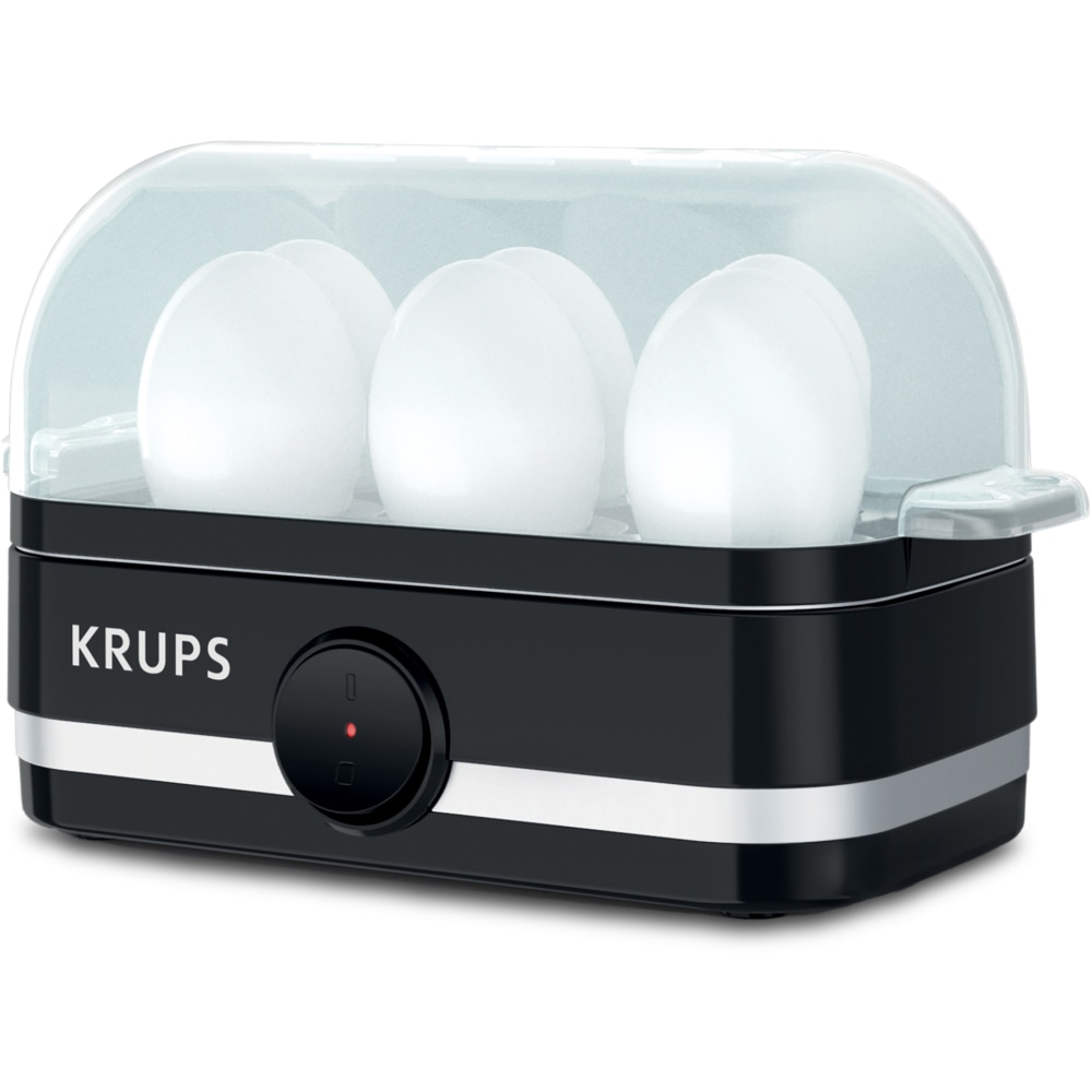 KRUPS Simply Electric Egg Cooker With Accessories, Black MPN:KW221850