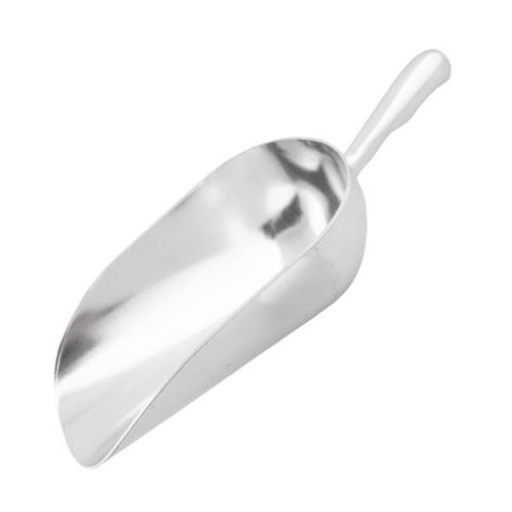 Tablecraft Metal Ice Scoop, 58 Oz, Silver MPN:658
