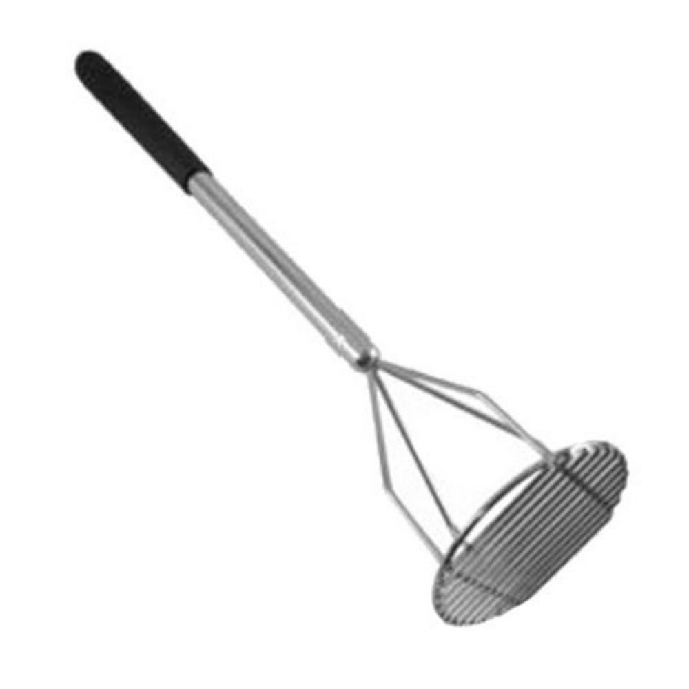 Tablecraft Chrome-Plated Metal Potato Masher, 19in, Silver MPN:7319