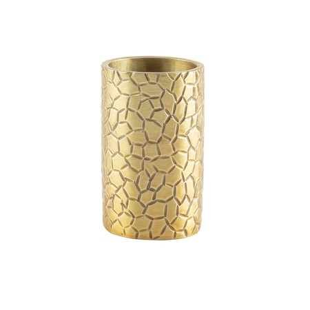 Sugar Tube Holder, Round, Gold Finish MPN:10743
