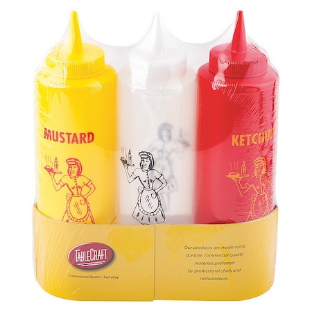 Nostalgia Sqz Bottle Set, 12OZ, 3PCS MPN:1112KMC