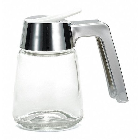 Glass Syrup Dispenser, Chrome, 8 oz, PK12 MPN:1270