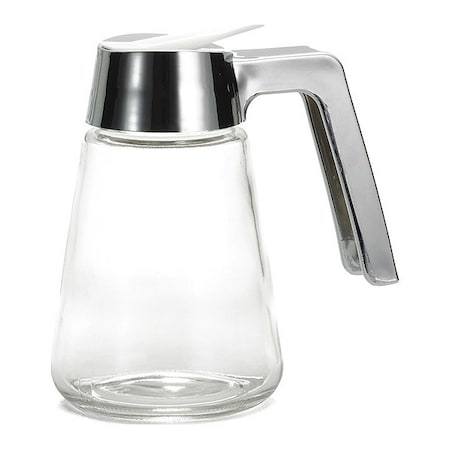 Glass Syrup Dispenser, Chrome, 12 oz, PK12 MPN:1271