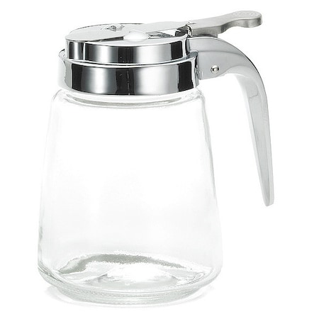 Syrup Dispenser, Glass, Chrome Plated, PK12 MPN:1370
