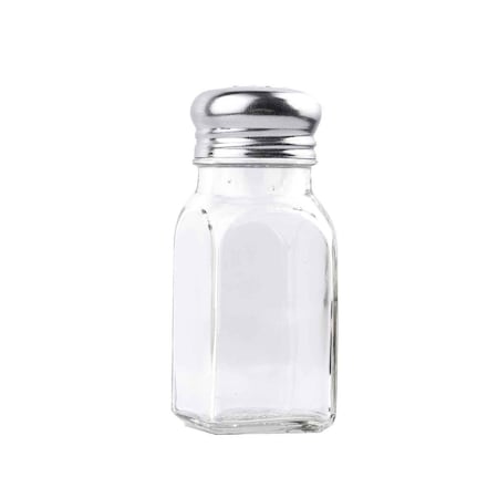 Sq Salt/Pepper Shaker W/SS Tops, 2OZ, PK12 MPN:154S&P-2