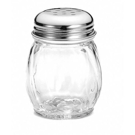 Swirl Glass Shaker, Chrome Pltd, 6 OZ, PK12 MPN:260CH