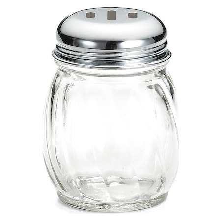 Swirl Glass Shkr, Chrm Metal Top, 6OZ, PK12 MPN:260SL-1