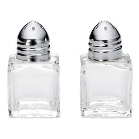 Salt and Pepper Shaker, 2 in H, Glass, PK24 MPN:30S&P
