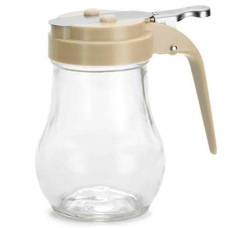 Glass Syrup Dispenser, Almond, 6 oz, PK12 MPN:406A