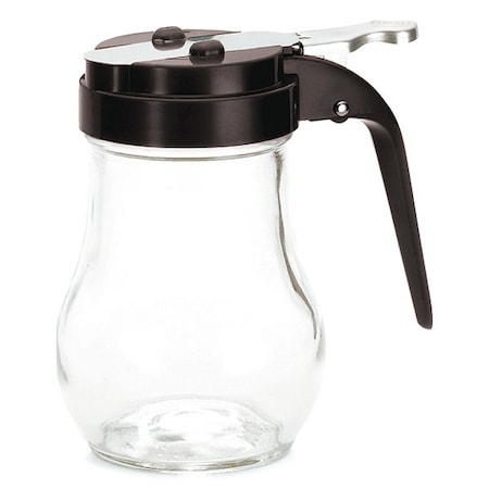 Glass Syrup Dispenser, Black, 6 oz, PK12 MPN:406BK