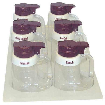 Dressing Dispenser Set, 48 oz, PK6 MPN:483