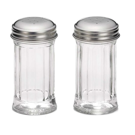 Salt/Pepper Shaker W/SS Top, 2OZ, PK12 MPN:657