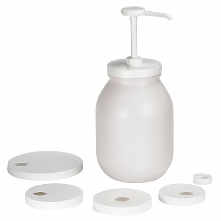 Pump and Lid Kit, 15 1/4 in H, Plastic MPN:662K