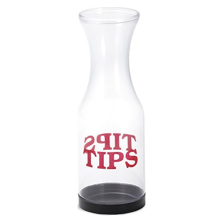 Tip Carafe, SAN, Twist-Off Bottom, 11