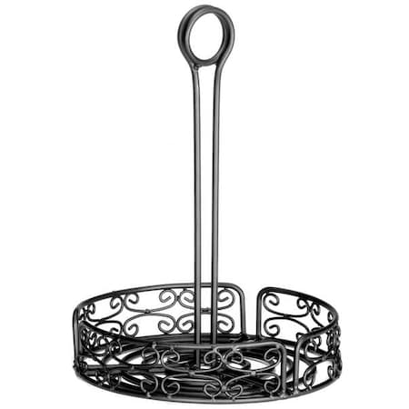 Round Condiment Rack, 10 in H, Black, PK2 MPN:BK2679
