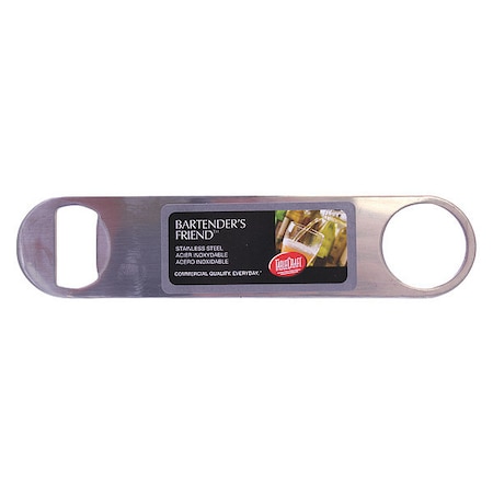 Flat Pocket Bottle Opener, SS, 7