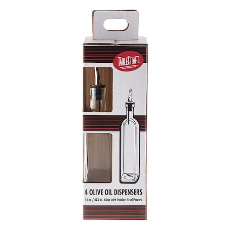 Prima Oil/Vinegar Bottle W/SS Pour, 16OZ MPN:H916-4