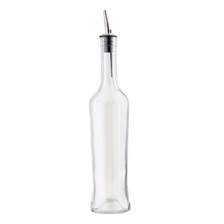 Sottile Clr Glass Bottle W/SS Pour, 17OZ MPN:H933