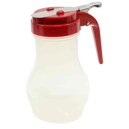 Syrup Dispenser, Teardrop, Red, 10 oz, PK12 MPN:PP410RE