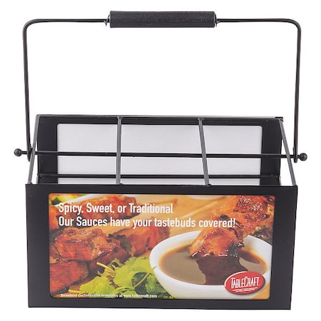 Sqeeze Bottle Caddy, Black, Holds 6 MPN:SBC6