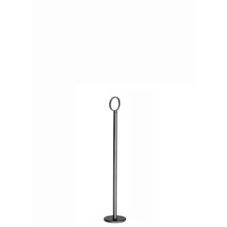 Blk Ctd Metal Card Hldr, Flat Btm, 12