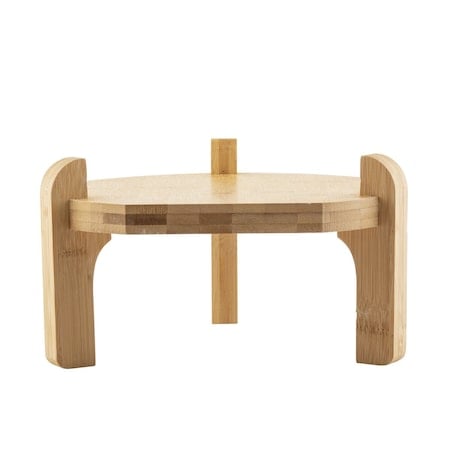 Glass Beverage Dispenser Stand, Bamboo MPN:10755