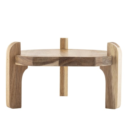 Glass Beverage Dispenser Stand, Acacia MPN:10757
