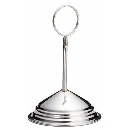 Card Holder, 3 3/4 in W, Silver MPN:1306