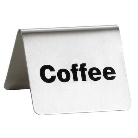 Coffee Buffet Sign, SS, Silver MPN:B1