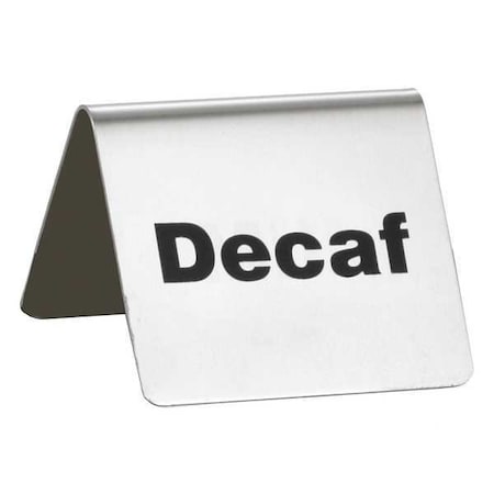 Decaf Buffet Sign, SS, Silver MPN:B2