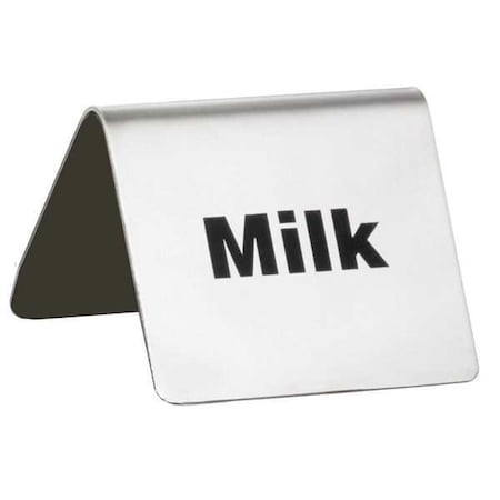 Milk Buffet Sign, SS, Silver MPN:B5
