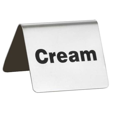 Cream Buffet Sign, SS, Silver MPN:B6