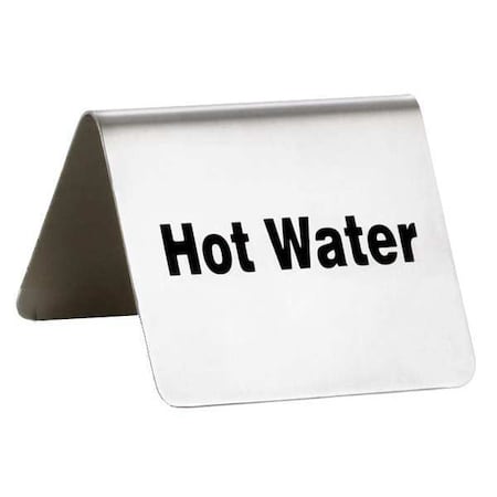 Hot Water Buffet Sign, SS, Silver MPN:B7